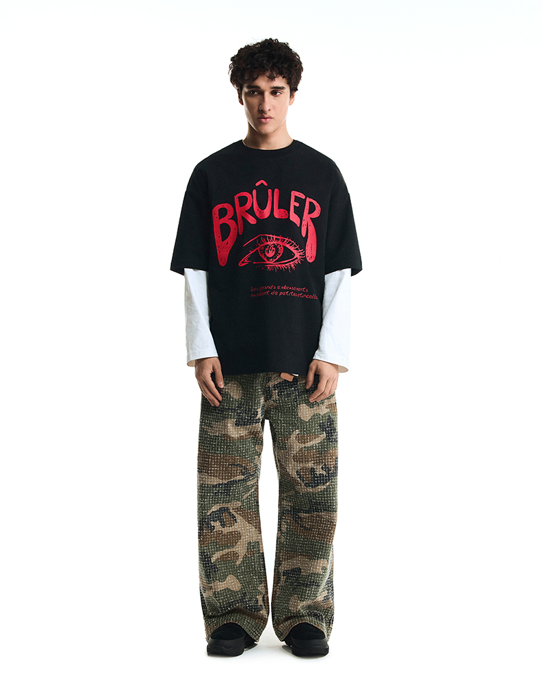 Оверсайз футболка чёрного цвета “Eye”