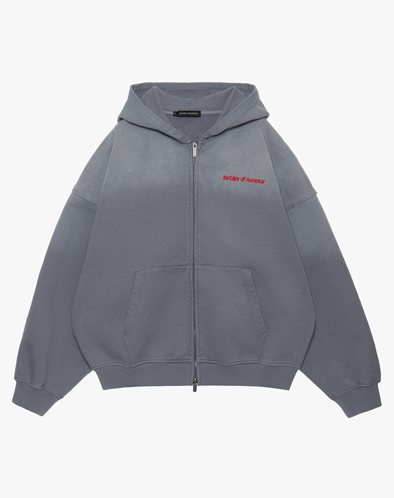 Зип-худи cерого цвета “Investigation”