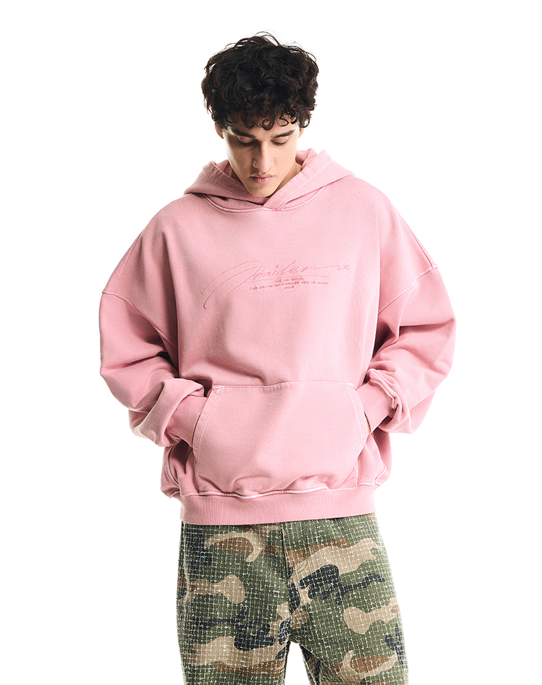 Оверсайз худи розового цвета “Nuage rose”