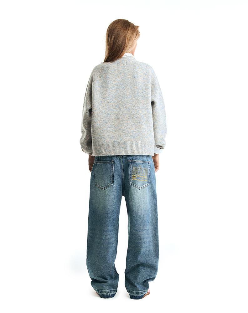 Вязаный свитер серого цвета “Mosaïque”