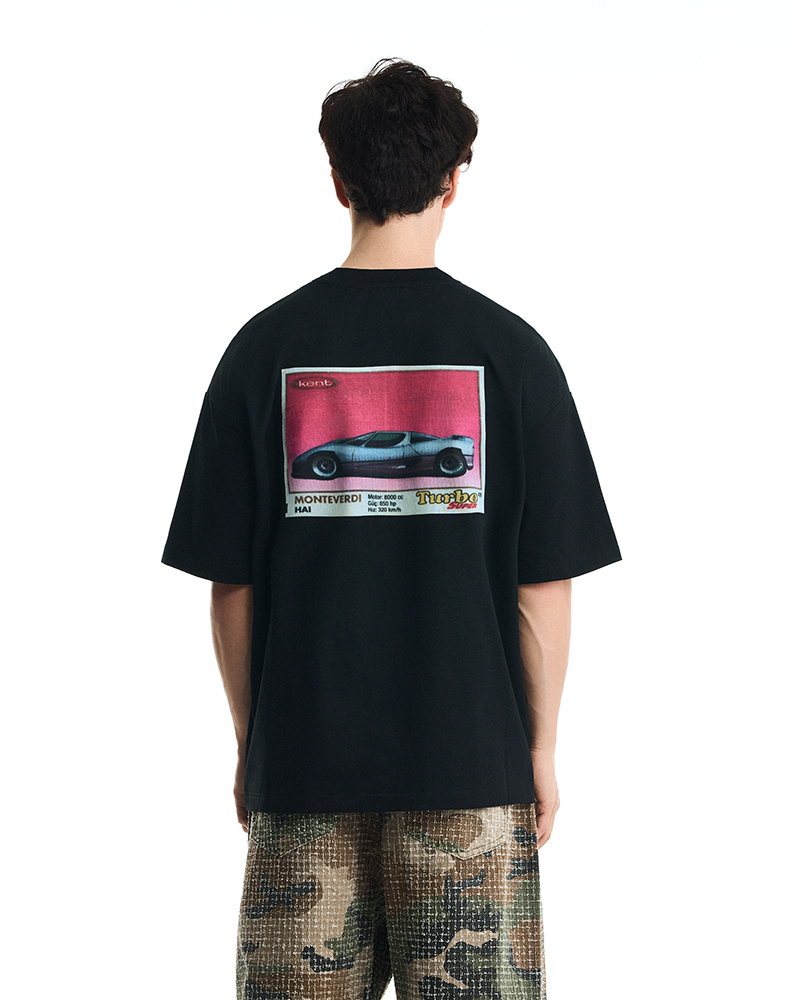 Оверсайз футболка чёрного цвета “Turbo”