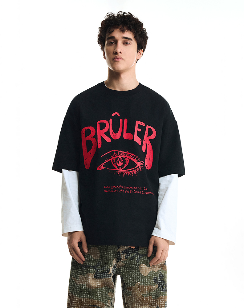 Оверсайз футболка чёрного цвета “Eye”