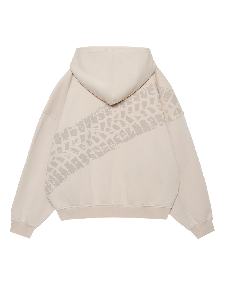 Зип-худи грязно-бежевого цвета “Parrain de Souvenirs”