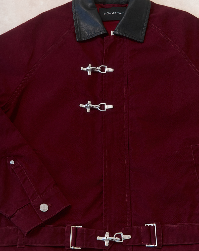 Куртка «Найдено в мастерской» бордовая