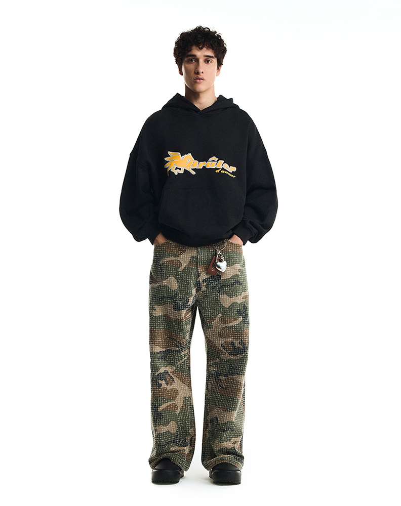 Оверсайз худи чёрного цвета “Pégase”