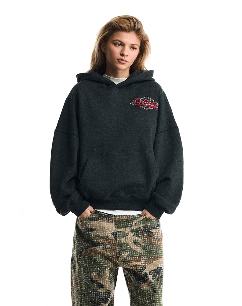 Оверсайз худи тёмно-синего цвета “Caisse”